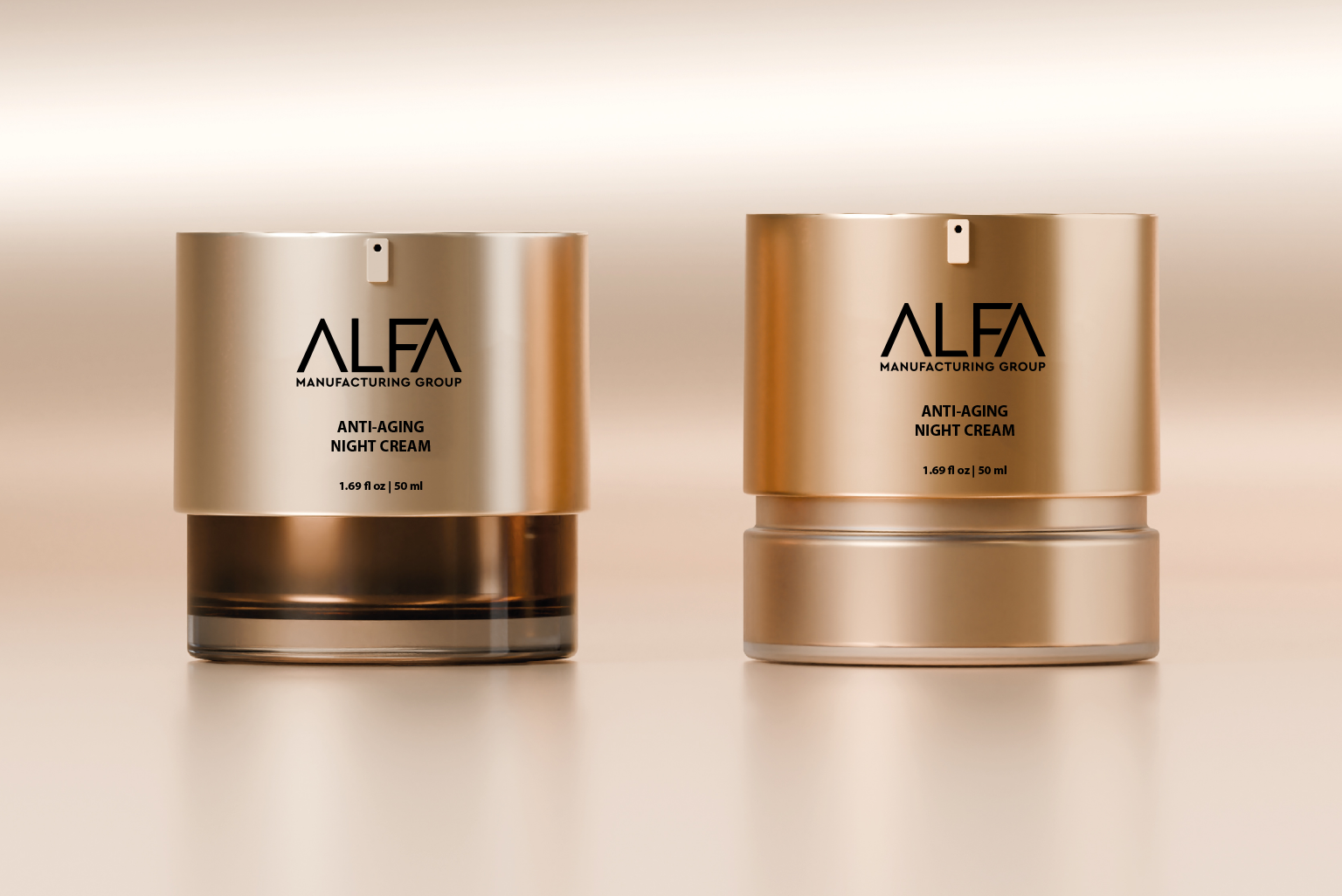 Custom molded cosmetic containers