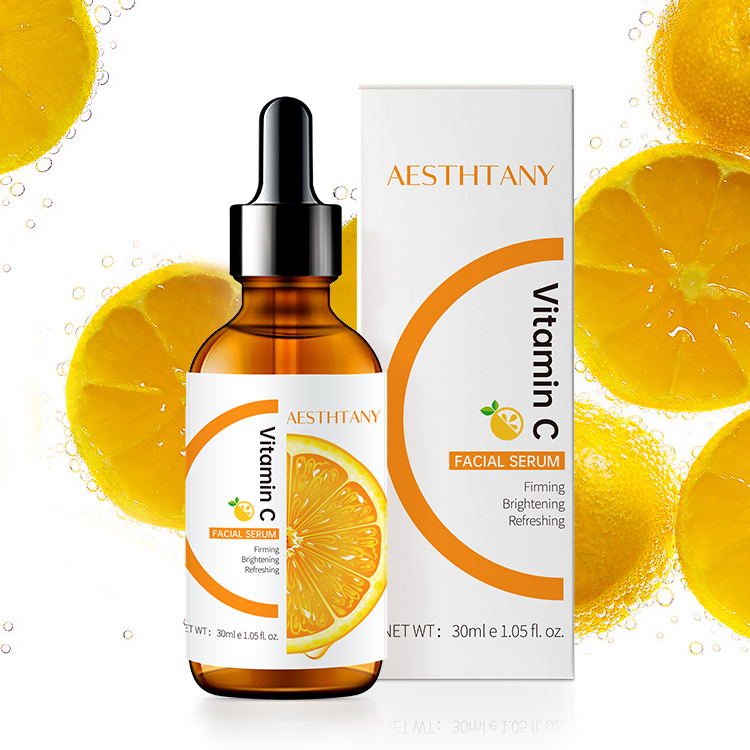 Private Label Custom Logo Skincare Hydrating Anti-Aging Wrinkle Face Glowing Seaweed 30ml Liquid Vitamin C Serum