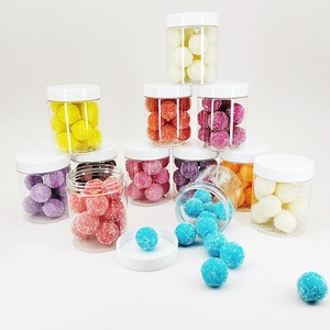 Custom Body Bath Skin Scrub Balls Logo OEM Best Organic Gommage De Sucre De Bain Fruit Salt Body Sugar Scrubs Ball