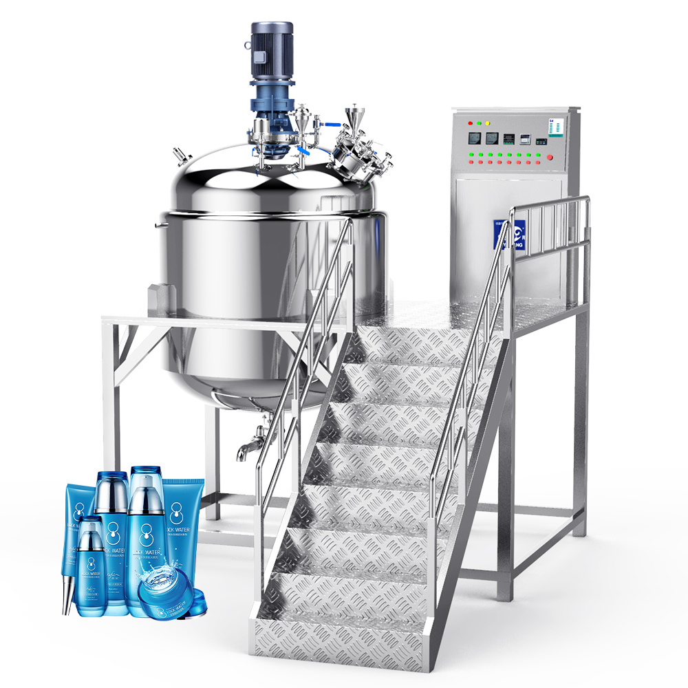 1000 Lts Reactor Vacuum Emulsifying Mixer Homogenizer Reactor 316L Homogenizer Cosmetics Production Equipment