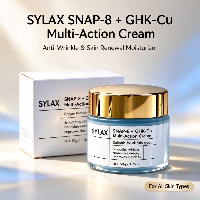 SYLAX One-stop OEM ODM Custom Skincare Service Snap-8 GHK-Cu Blue Copper Peptide Anti Wrinkle Deep Hydrating Multi Action Cream