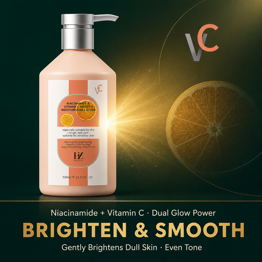 Sulfate Free Niacinamide Vitamin C Body Lotion Moisturizing Brightening All Skin Types Wholesale Private Label OEM 300g