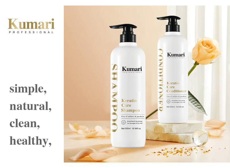 Private Label Organic Argan Oil Nourishing Deep Refreshing Keratin Shampoo and Conditioner 2-in-1 Hair Care Set