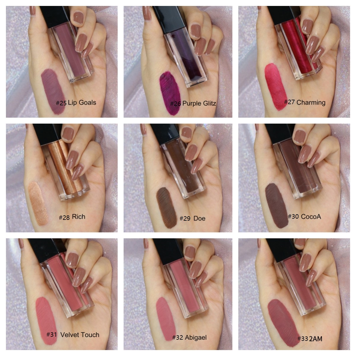 Matte Liquid Lipstick Swatches