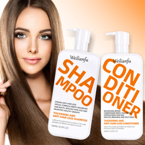 OEM ODM Custom Logo Paraben Free Sulphate Free Nourishing Shampoo Salon Herbal Frizzy Hair Care Shampoo Conditioner 500ml