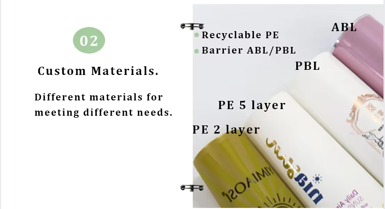 Cosmetic tube packaging option