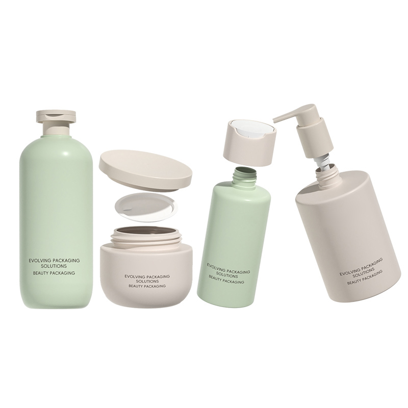 Customized Wholesale PE Plastic Shampoo Lotion Skin Care Serum Bottles Set 250ml 400ml 500ml with Pump and Screen Printing