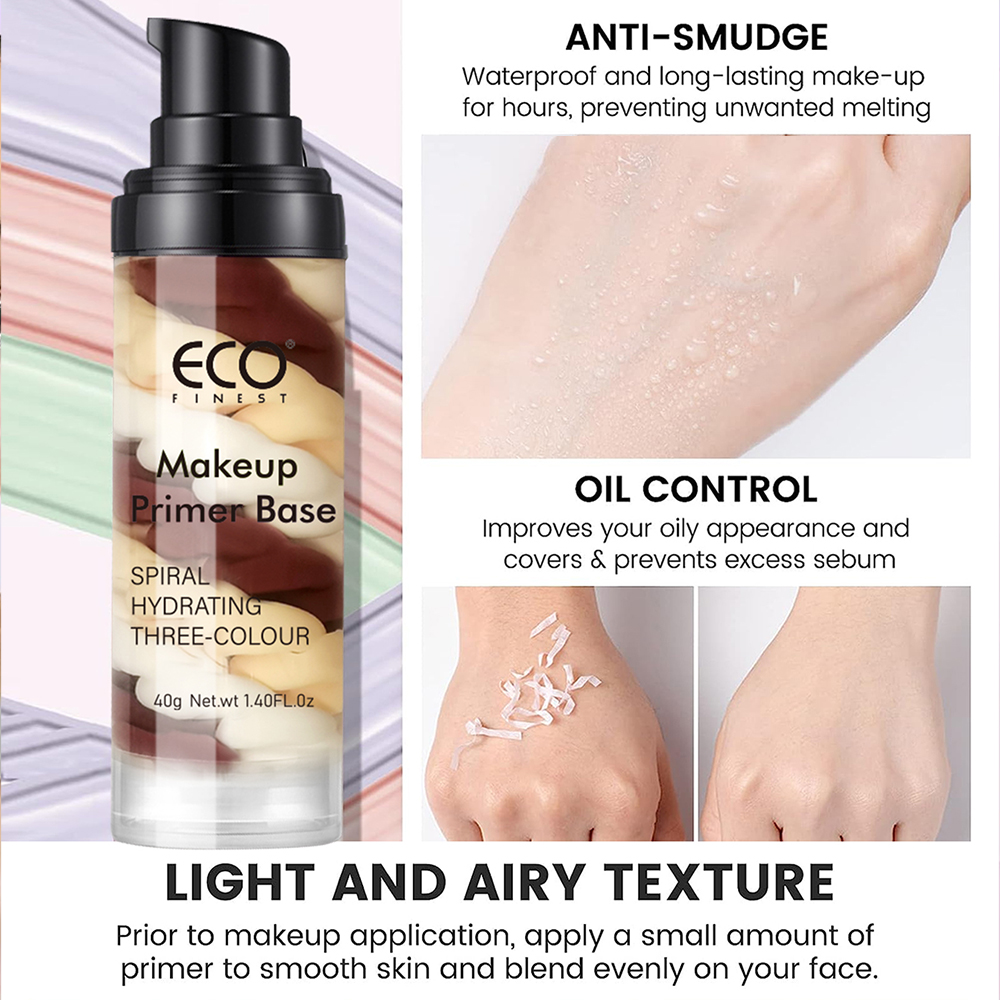 Makeup Primer Base Bulk Supplier Wholesale Three Colour Hydrating for Skin Tone Correcting OEM ODM Facial Care