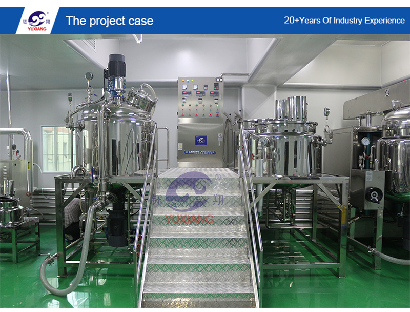 1000 Lts Reactor Vacuum Emulsifying Mixer Homogenizer Reactor 316L Homogenizer Cosmetics Production Equipment