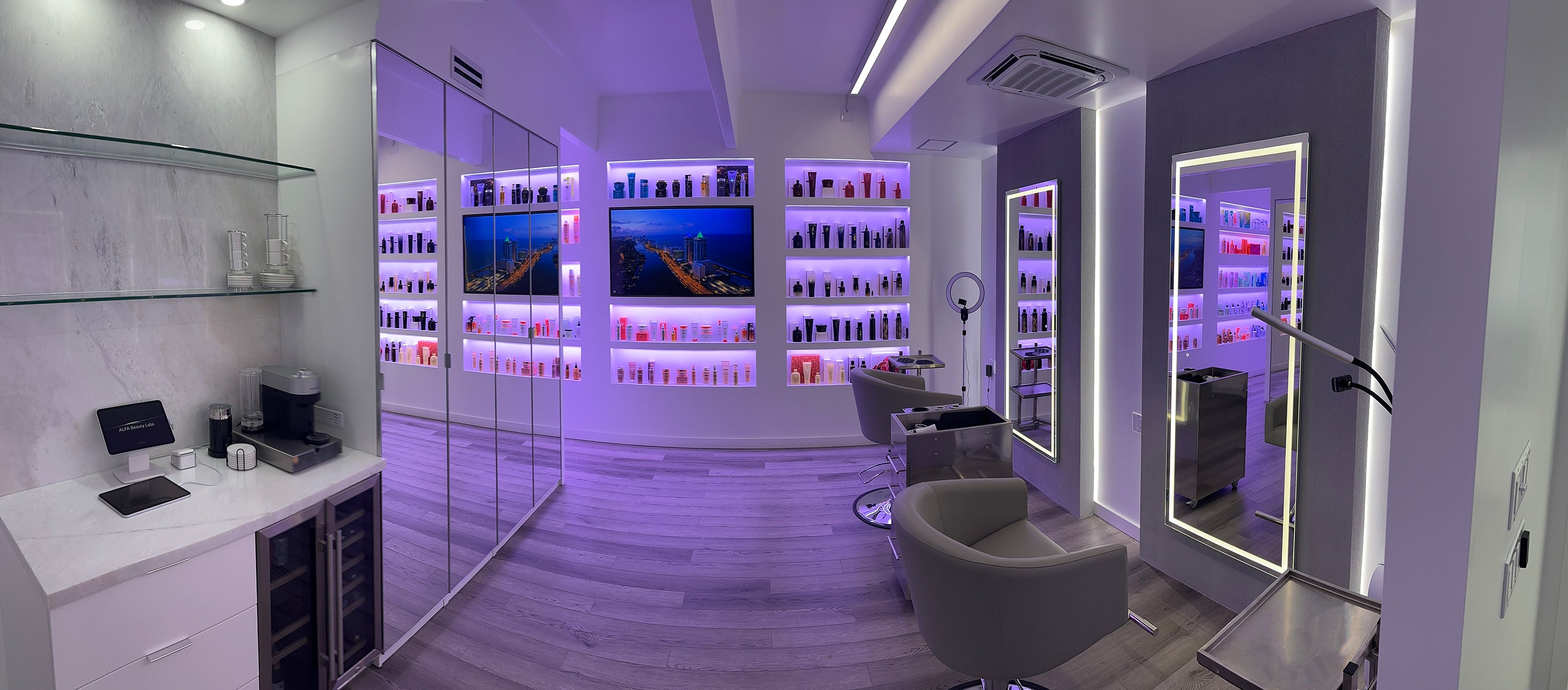 Moisturizing hair care testing and compounding facility