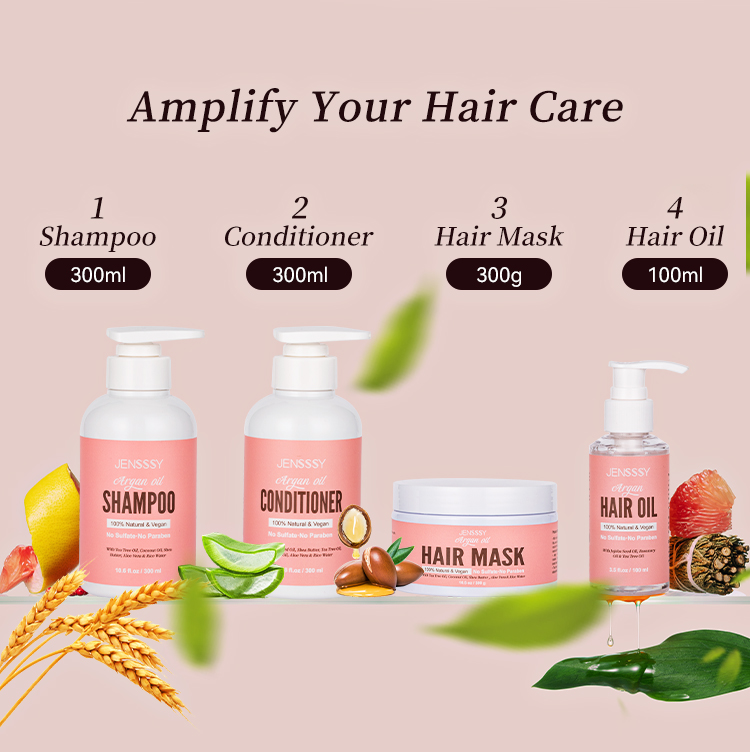 Wholesale Organic Natural Moisturizing Fluffy Shampoo Conditioner Private Label Sulfate Free Argan Oil Coconut Tea Tree Shampoo