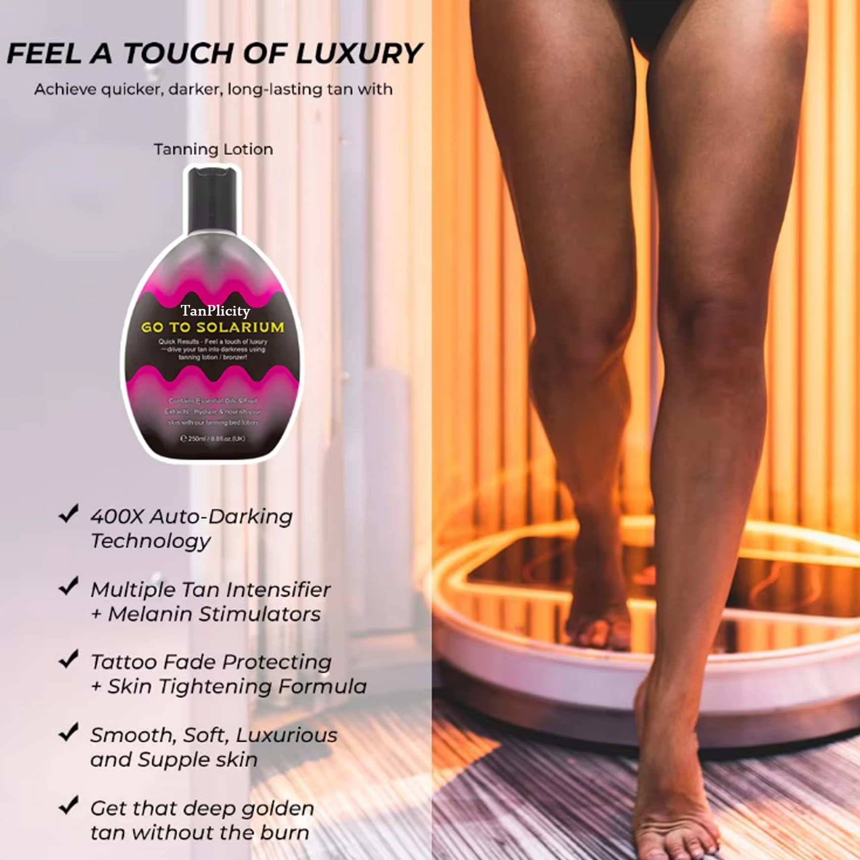 Private Label Natural Tanning Gradual Lotion for Carrot Tanning Lotion and Sunbed Tanning Lotion