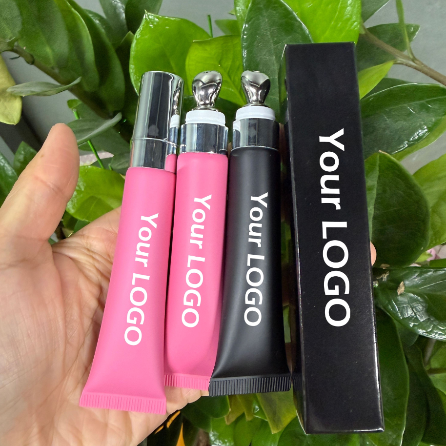 Private Logo Luxury Tube Balm Lip Beauty Clear Lip Plumper Gloss Private Label Lip Plumper Oil Tint