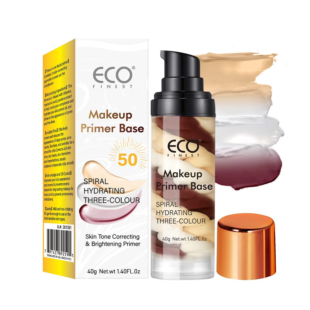 Makeup Primer Base Bulk Supplier Wholesale Three Colour Hydrating for Skin Tone Correcting OEM ODM Facial Care