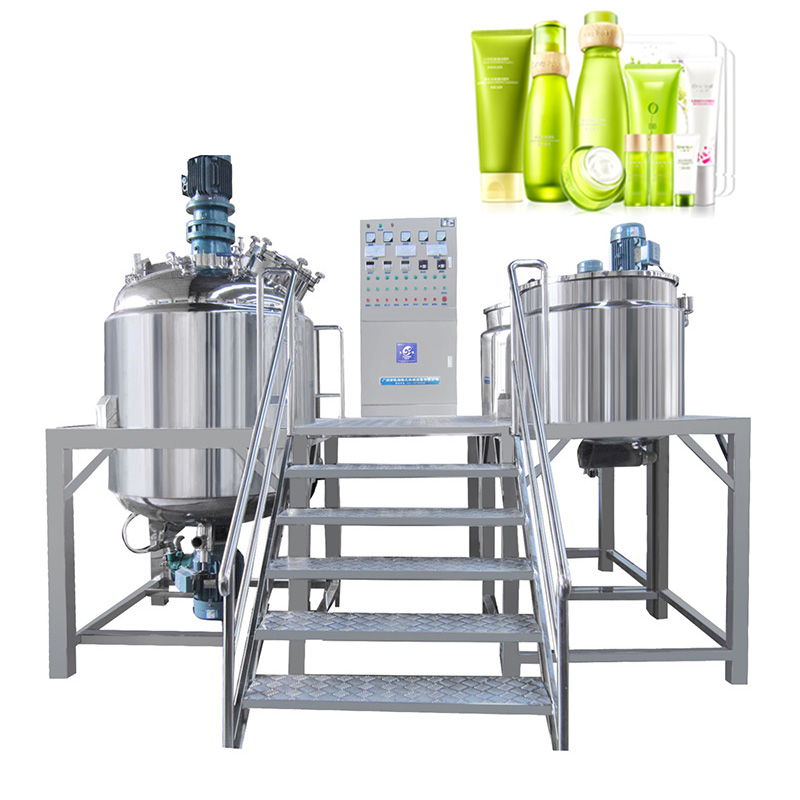 1000 Lts Reactor Vacuum Emulsifying Mixer Homogenizer Reactor 316L Homogenizer Cosmetics Production Equipment