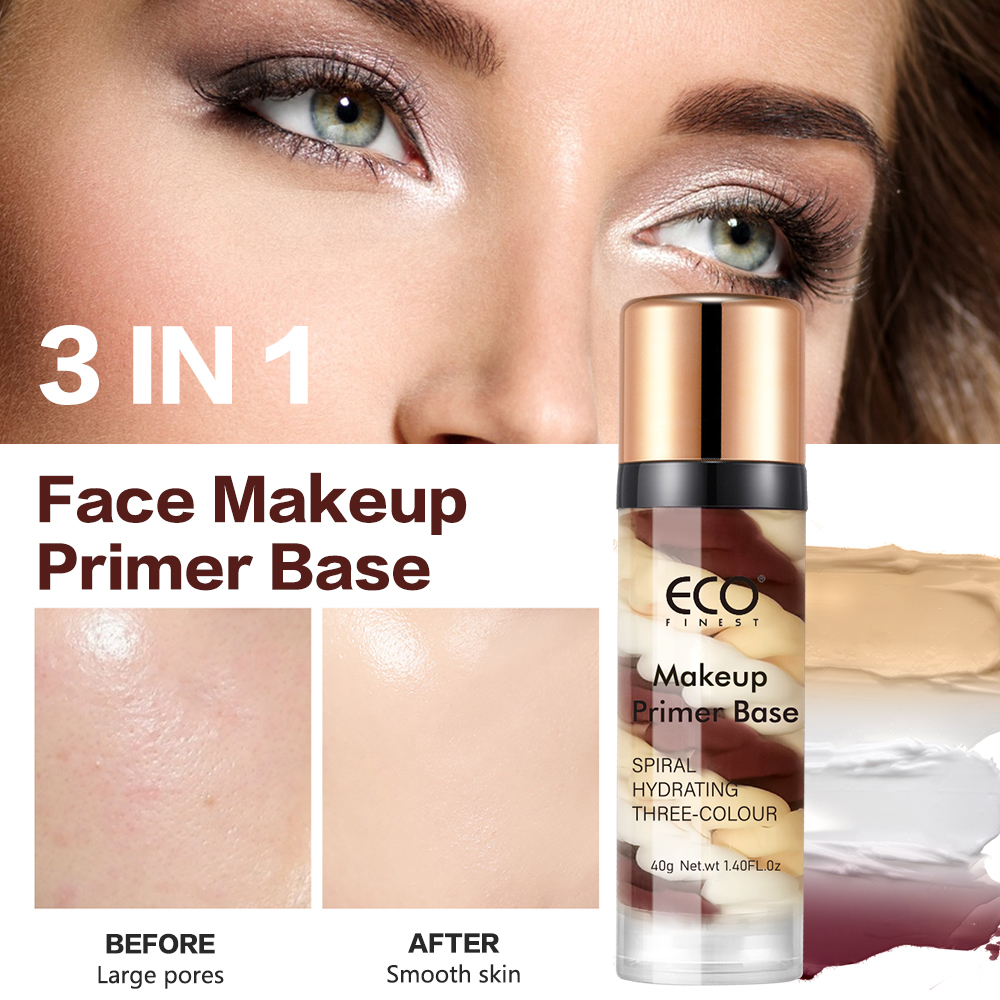 Makeup Primer Base Bulk Supplier Wholesale Three Colour Hydrating for Skin Tone Correcting OEM ODM Facial Care