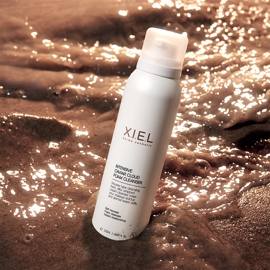 XIEL Intensive Caviar Cloud Foam Cleanser Deep Cleansing Soft Fine Bubbles Irritation All Skin Types Best Selling Korea CGMP