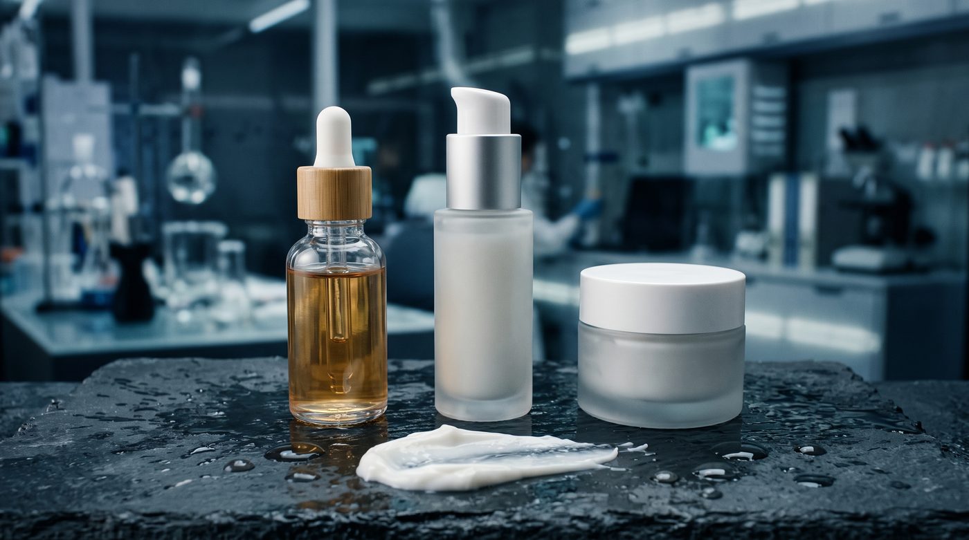 Advanced skincare serum research and development