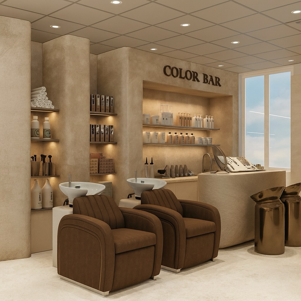 Modern Hair Salon Shop Interior Fit-out|Turnkey Project Custom Salon Shop | One-Stop Full Hair Salon Custom Solution